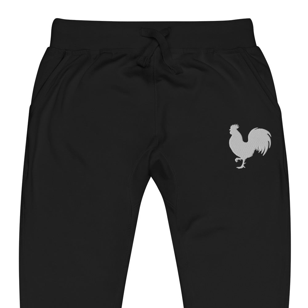 EARLE LE BYRDE "Signature Rooster" Logo Embroidered Fleece Joggers
