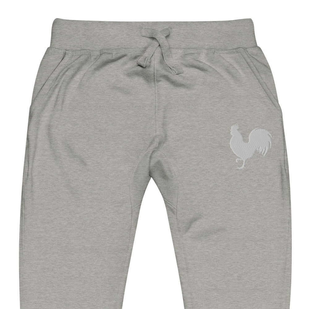EARLE LE BYRDE "Signature Rooster" Logo Embroidered Fleece Joggers