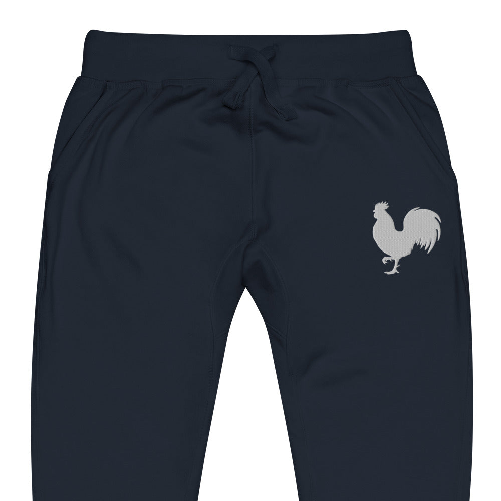 EARLE LE BYRDE "Signature Rooster" Logo Embroidered Fleece Joggers