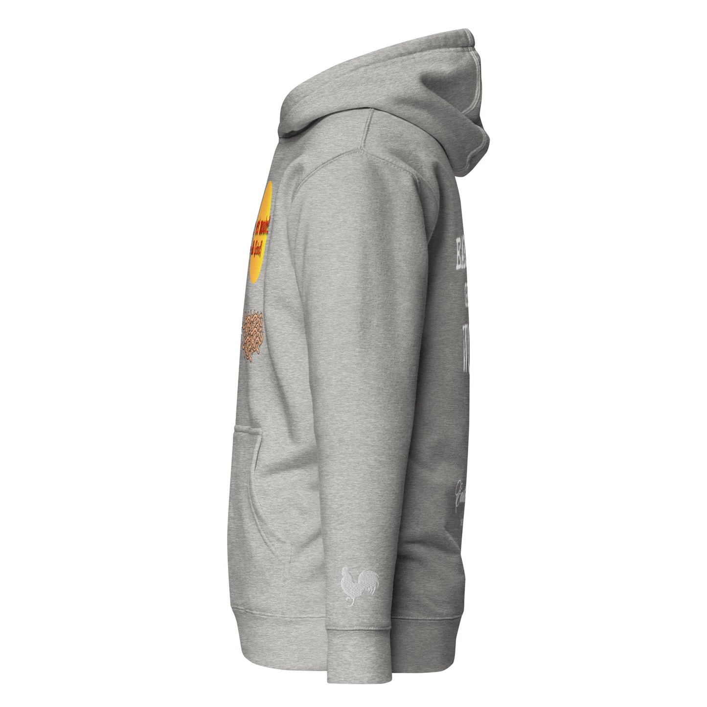 EARLE LE BYRDE "Monter Et Moudre" (Rise & Grind) Pull-Over Fleece Hoodie
