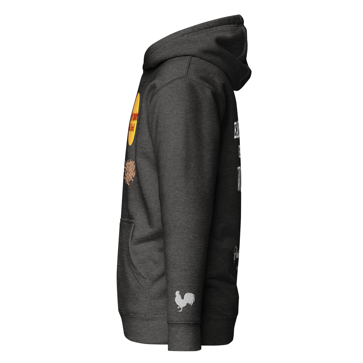 EARLE LE BYRDE "Monter Et Moudre" (Rise & Grind) Pull-Over Fleece Hoodie