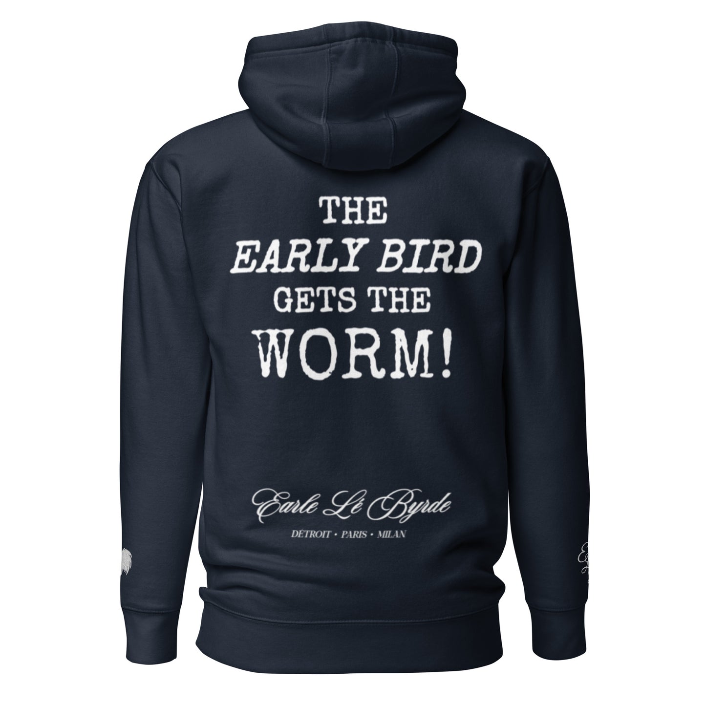 EARLE LE BYRDE "Monter Et Moudre" (Rise & Grind) Pull-Over Fleece Hoodie