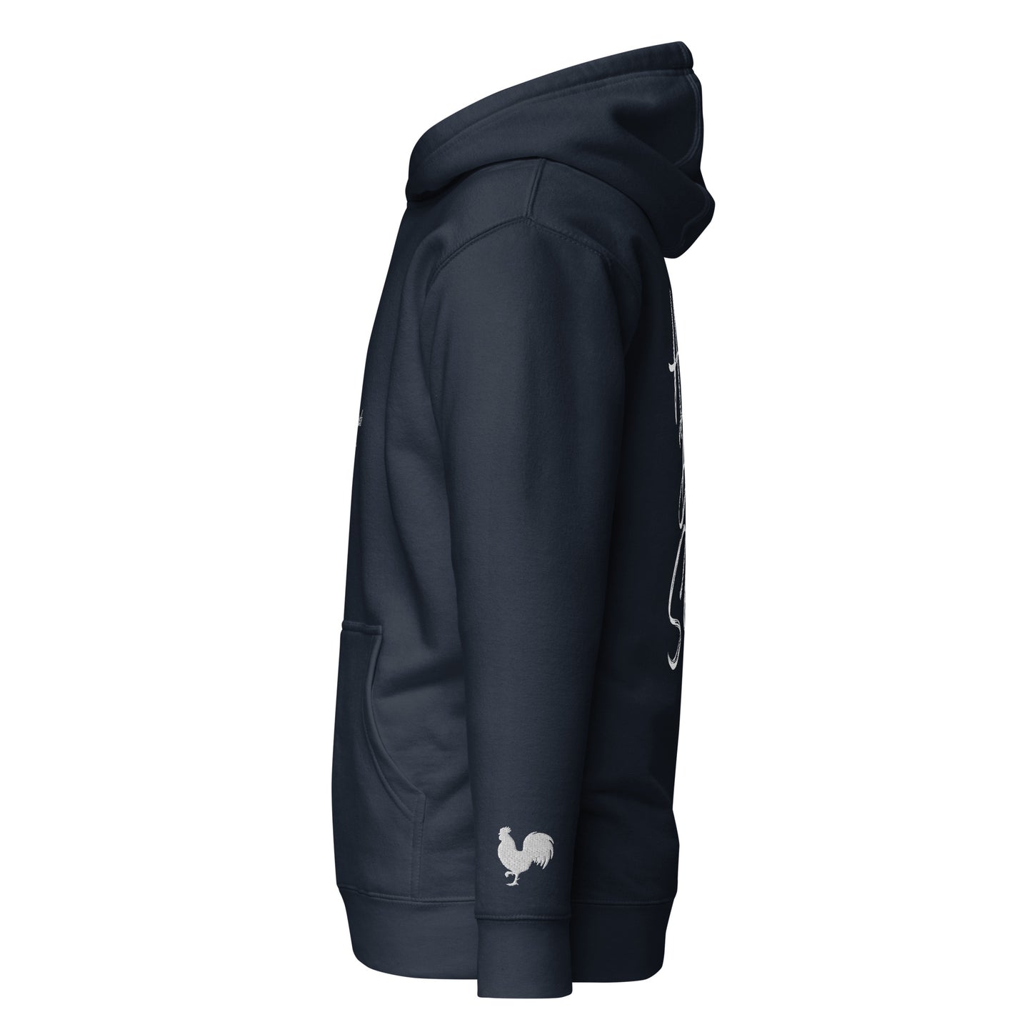 EARLE LE BYRDE "Signature Rooster" Embroidered Pull-Over Hoodie