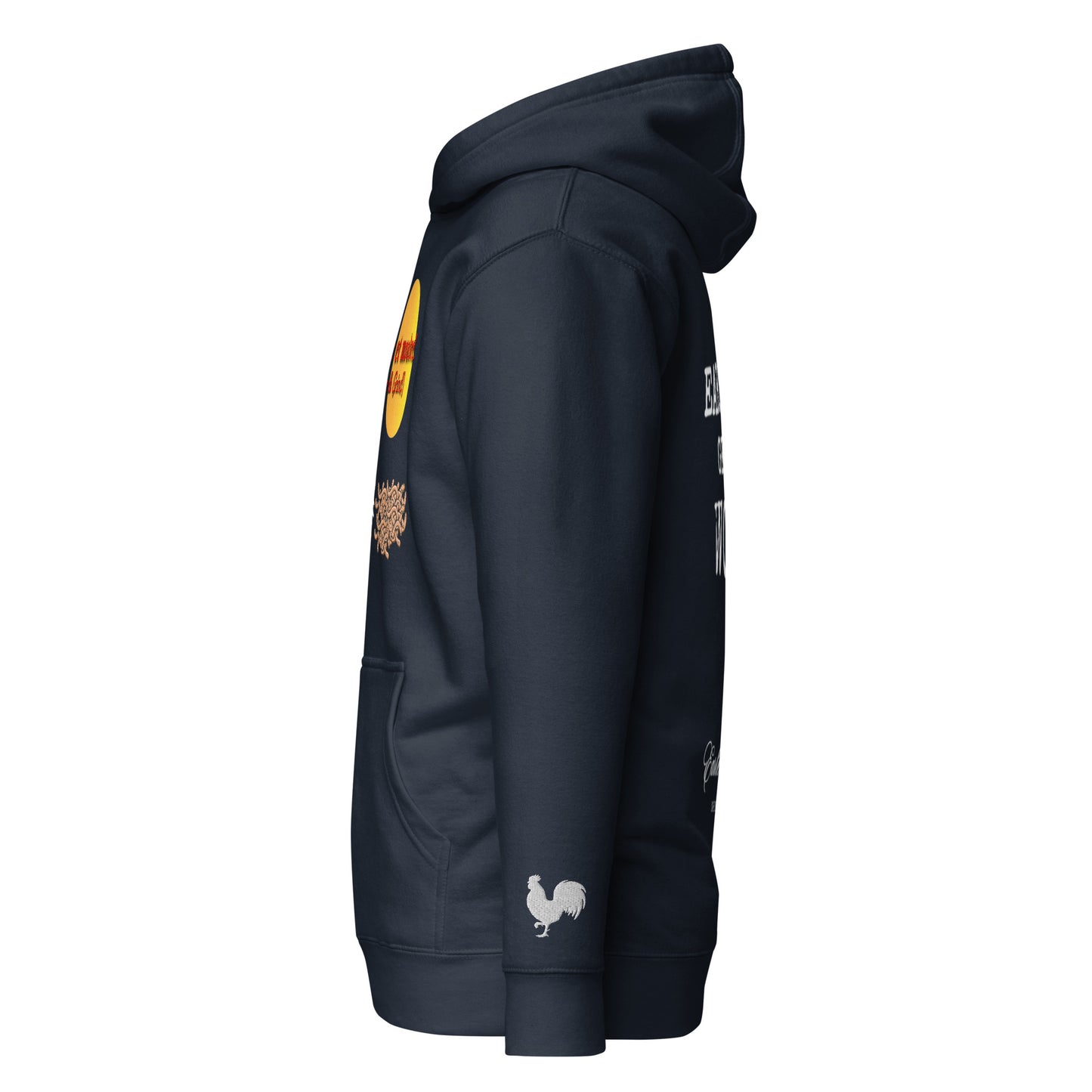 EARLE LE BYRDE "Monter Et Moudre" (Rise & Grind) Pull-Over Fleece Hoodie