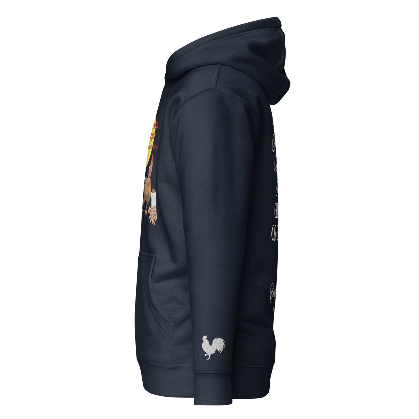 EARLE LE BYRDE "The Morning Hour Is The Winning Hour" Fleece Pull-Over Hoodie