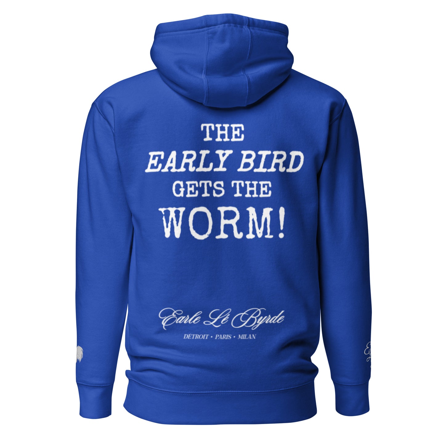 EARLE LE BYRDE "Monter Et Moudre" (Rise & Grind) Pull-Over Fleece Hoodie