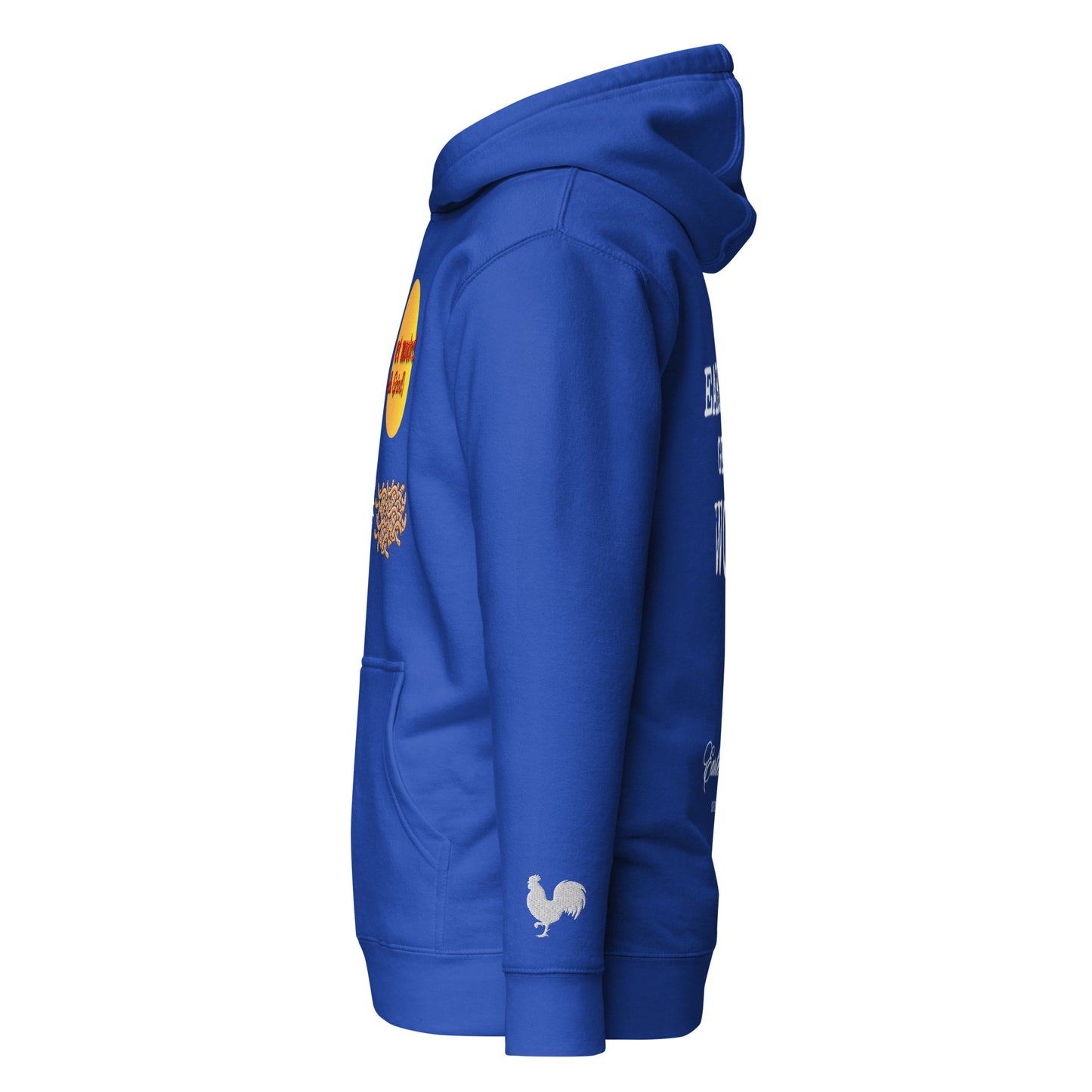 EARLE LE BYRDE "Monter Et Moudre" (Rise & Grind) Pull-Over Fleece Hoodie