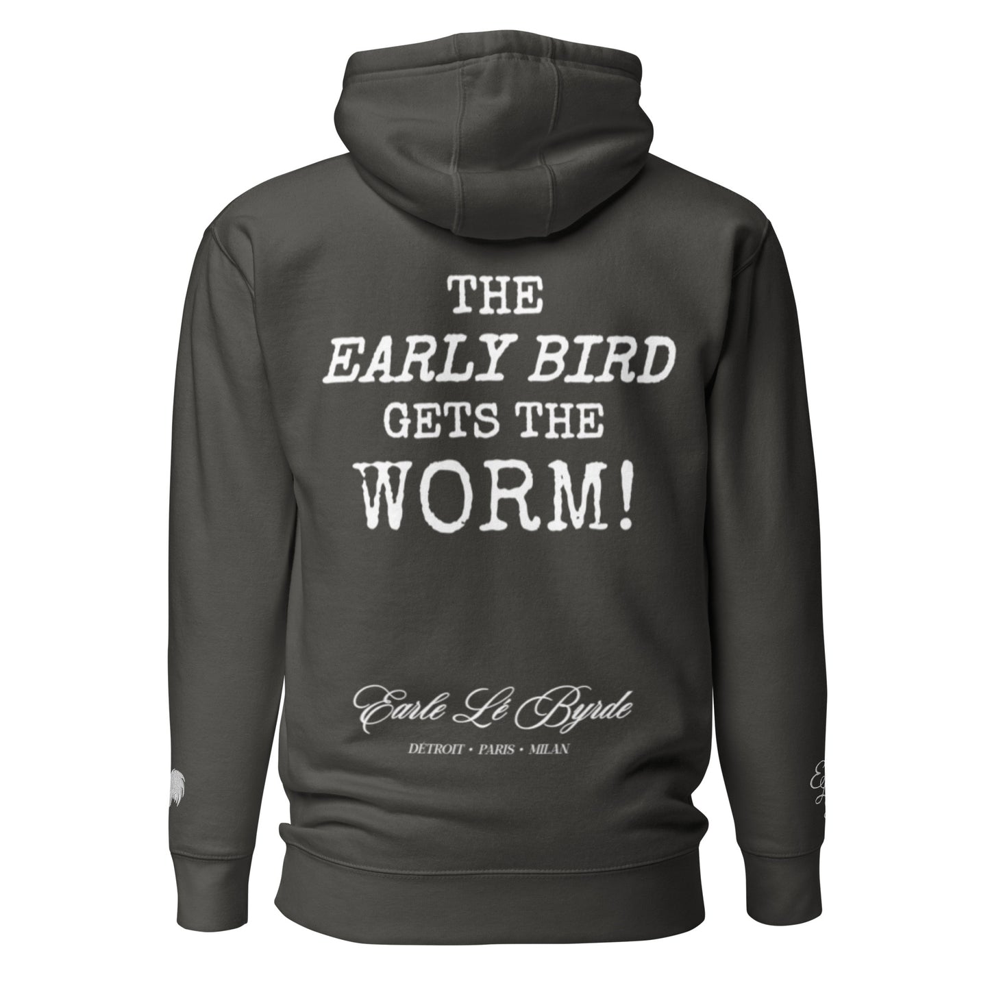 EARLE LE BYRDE "Monter Et Moudre" (Rise & Grind) Pull-Over Fleece Hoodie