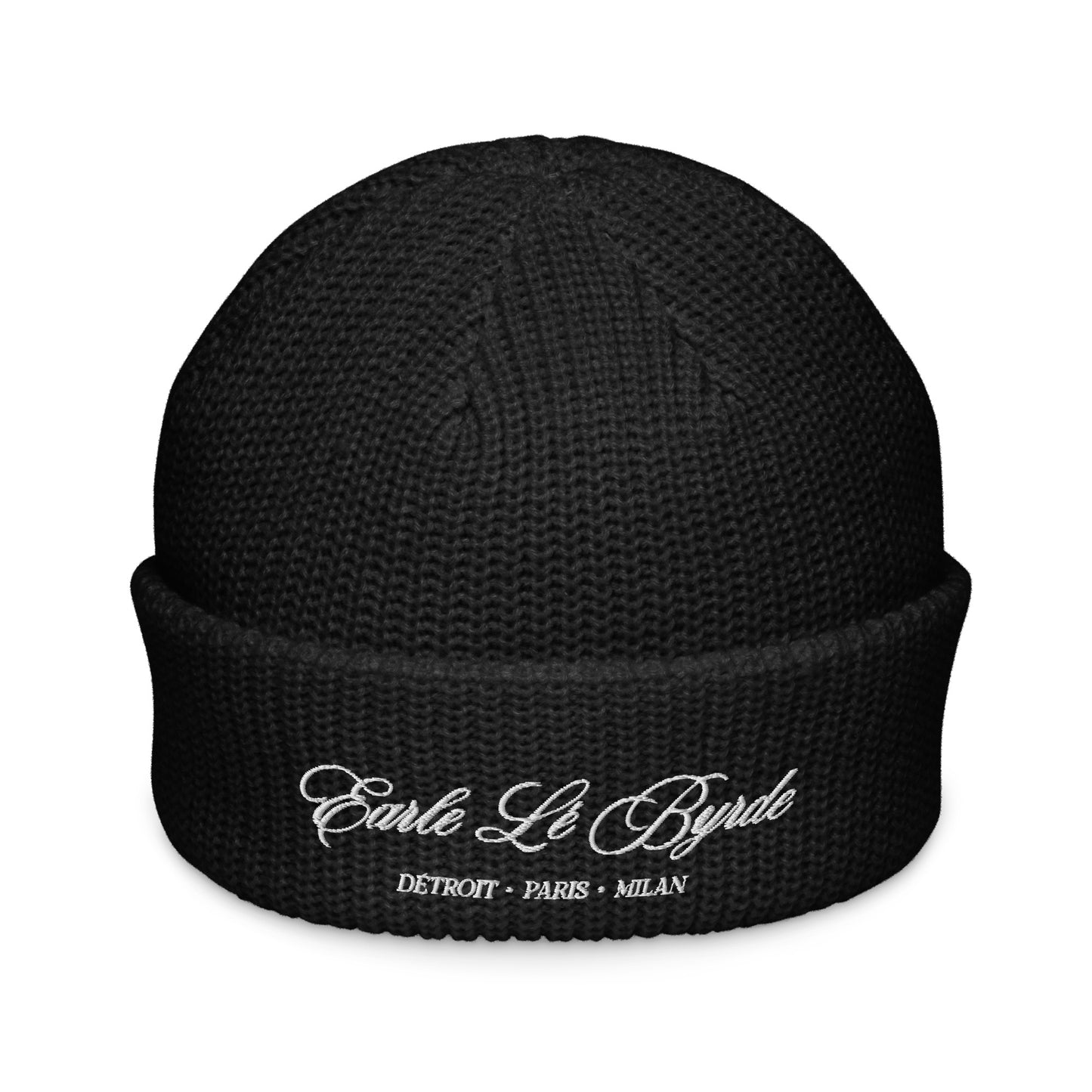 EARLE LE BYRDE "Signature Logo" Embroidered Fisherman Beanie