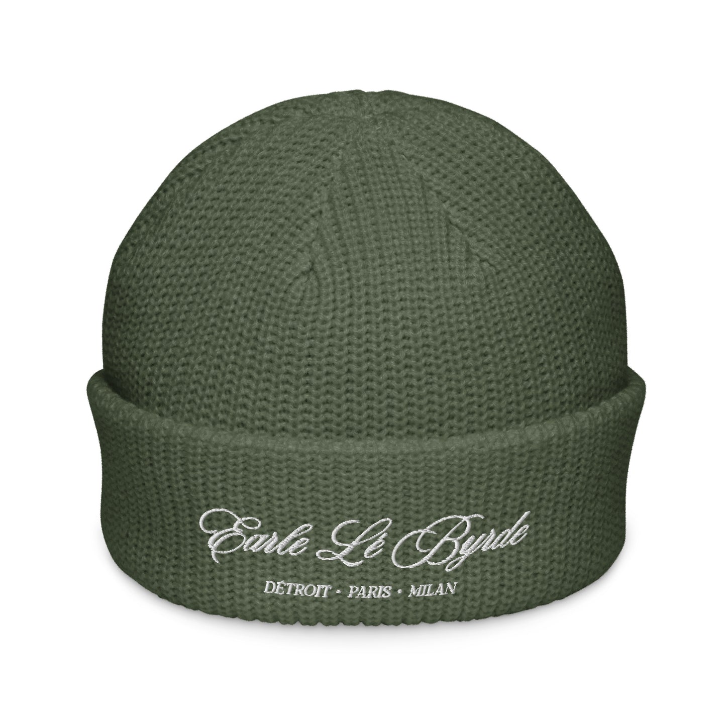EARLE LE BYRDE "Signature Logo" Embroidered Fisherman Beanie