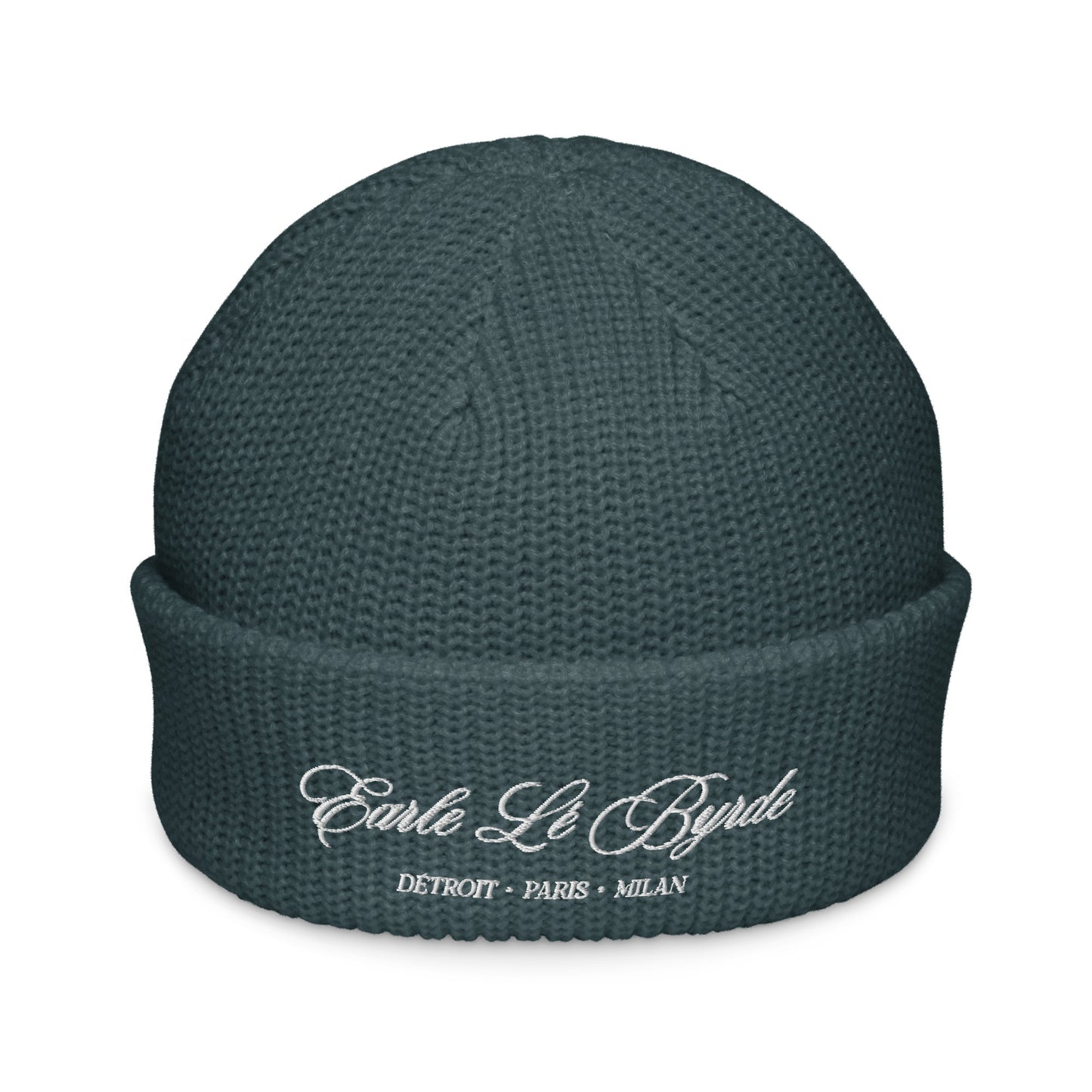 EARLE LE BYRDE "Signature Logo" Embroidered Fisherman Beanie