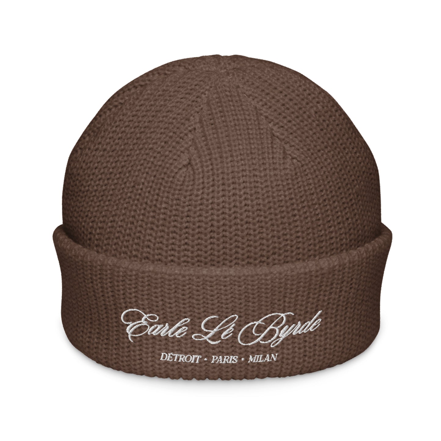 EARLE LE BYRDE "Signature Logo" Embroidered Fisherman Beanie