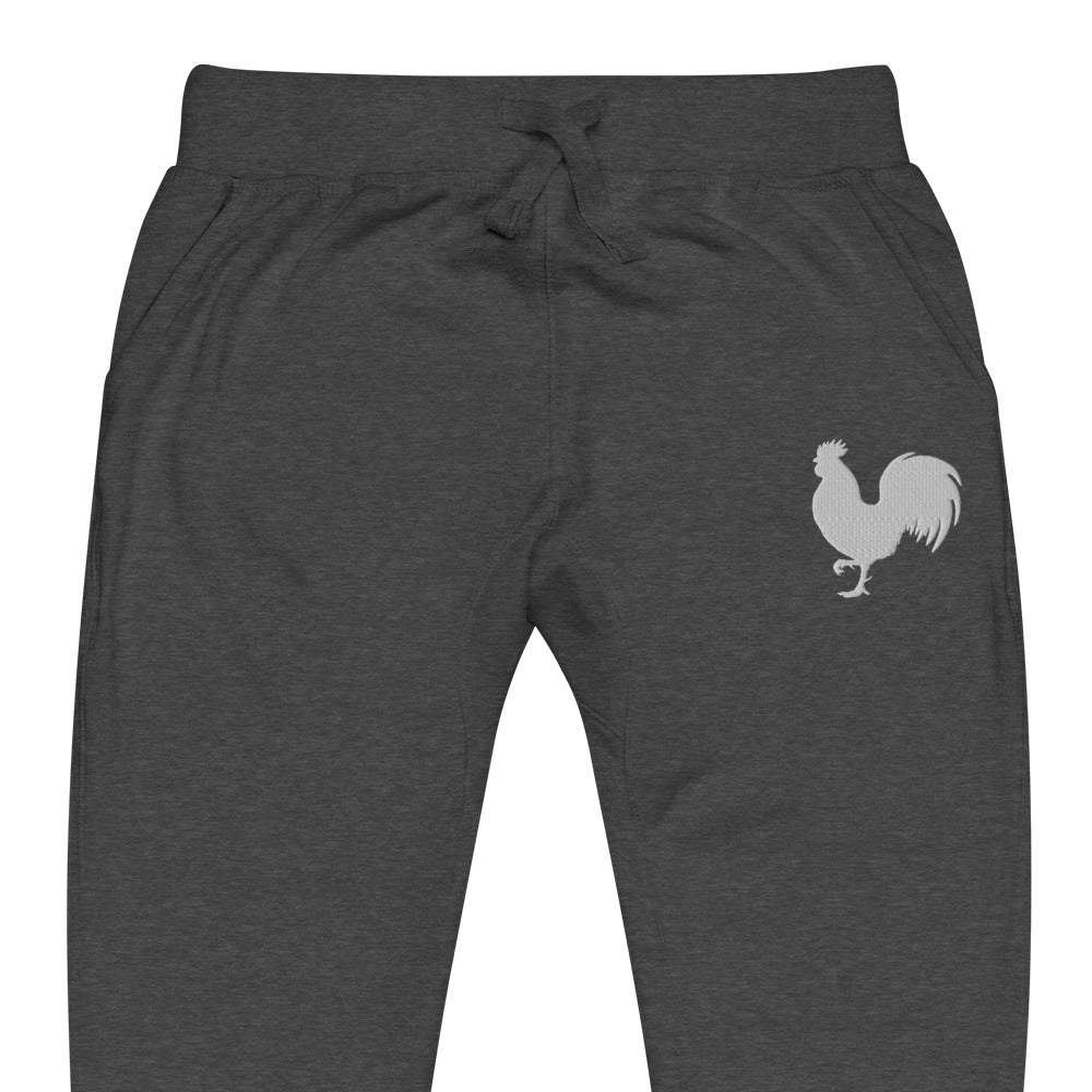 EARLE LE BYRDE "Signature Rooster" Logo Embroidered Fleece Joggers