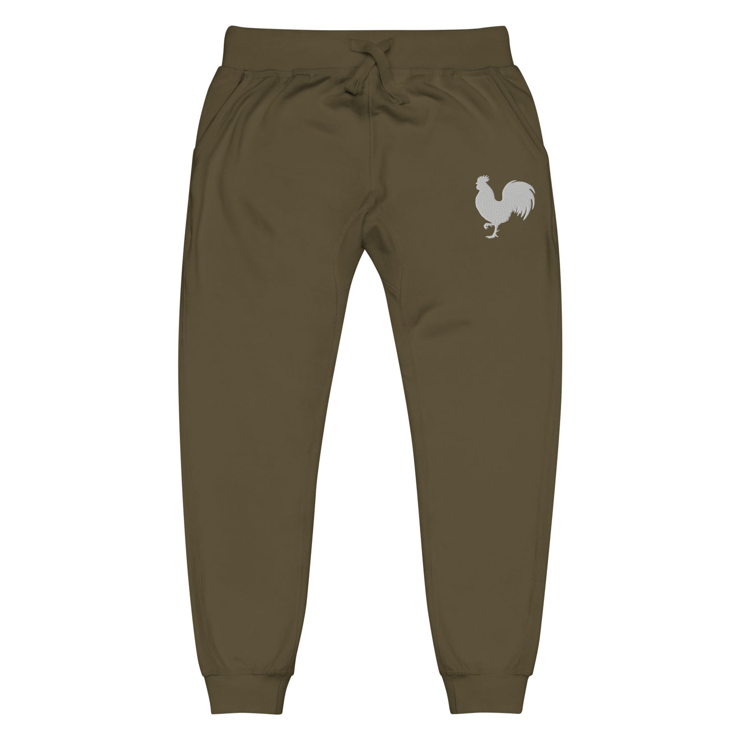 EARLE LE BYRDE "Signature Rooster" Logo Embroidered Fleece Joggers