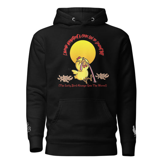 EARLE LE BYRDE "The Early Bird Gets The Worm" Fleece Pull-Over Hoodie