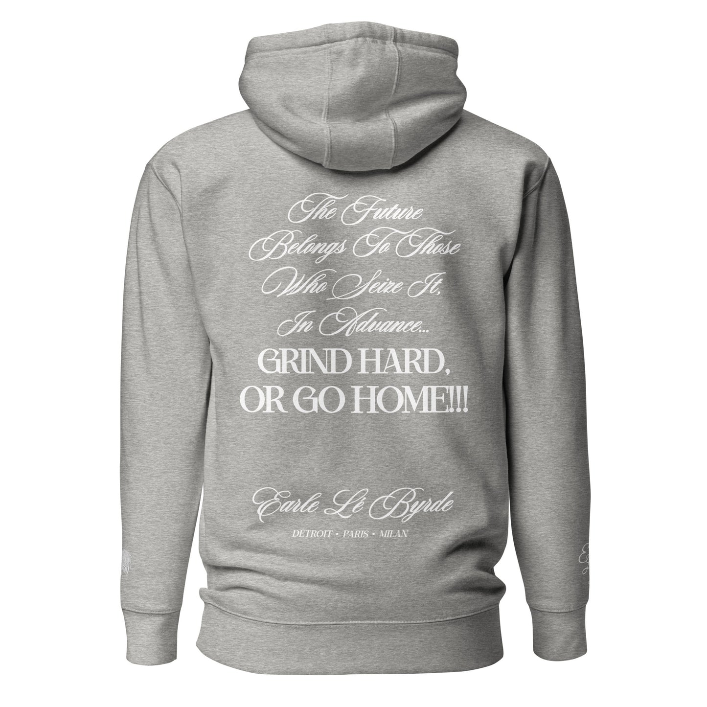 EARLE LE BYRDE "The Morning Hour Is The Winning Hour" Fleece Pull-Over Hoodie